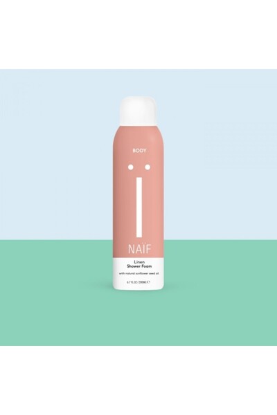 Naif Gel de dus sub forma de spuma pentru adulti 200ml, Linen,