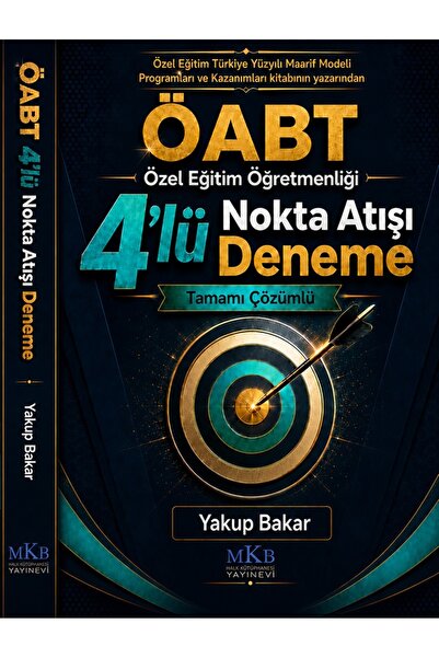 MKB HALK KÜTÜPHANESİ YAYINEVİ ÖABT - Özel Eğitim Öğretmenliği 4'lü Nokta Atış...