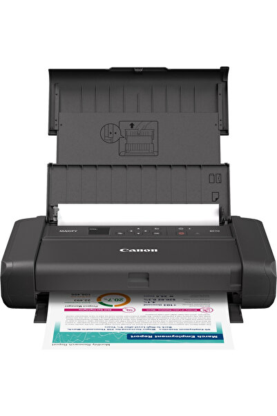 Canon A4 MAXIFY BX110 Renkli Taşınabilir Bataryalı Yazıcı Usb,Wıfı Kablosuz