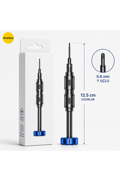 PİYATECH N6 Profesyonel Hassas Tamir Tornavidası Y Uçlu 0.6 Mm Telefon Ve Ele...