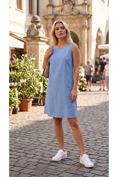 Forest Basic Linen Dress