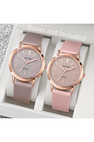 Choice 2PCS Set Without Box 2PCS/Set Women's Watches Fashion Matting Dial Lea...