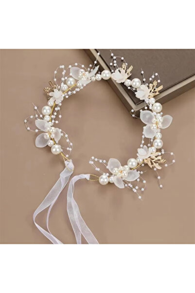 Choice3 A Spring Bohemian Girls Bridal Pearl Hair Headdress Flower Wreath Bri...