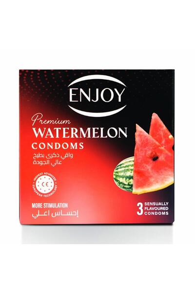 Enjoy Ainjoy 3Pcs Premium Watermelon High Sensation Condoms