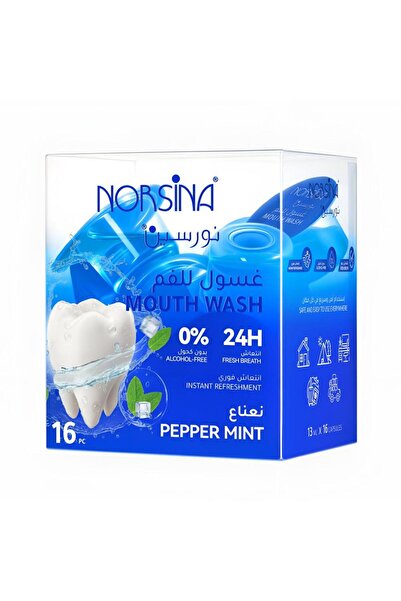 Norsina نورسينا غسول فم كبسولات بالنعناع 16 قطعه × 13 مل