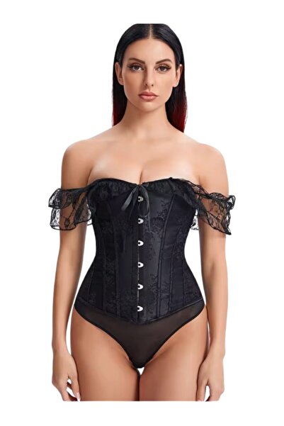 zeypay Victorian Vintage korse ayarlanmalı desenli birinci sınıf kalite korse...