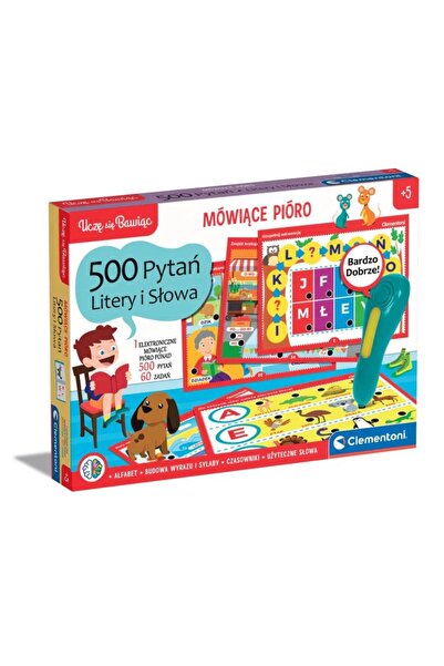 CLEMENTONI Jocuri educative 50780 Pix vorbitor: 500 de întrebări – Litere și ...