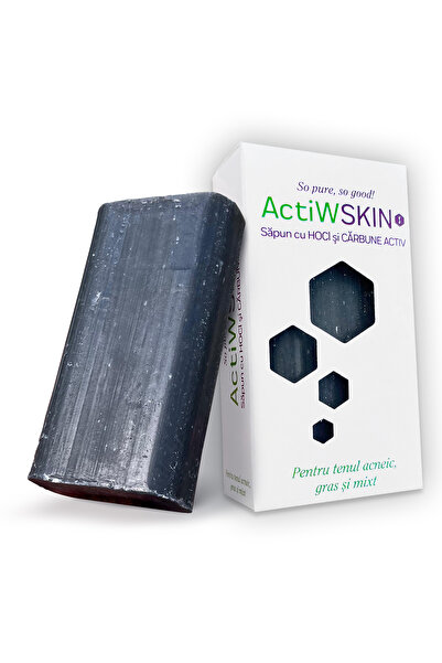 ActiW SKIN Săpun cu Acid Hipocloros (HOCl) și CĂRBUNE ACTIV