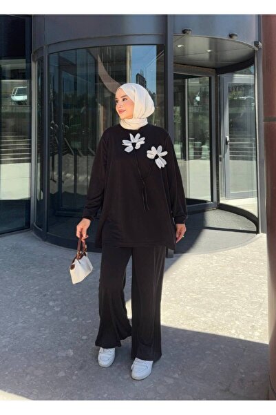 nurvina modest wear Καλοκαιρινό Σετ Δύο Τεμαχίων με Μπλούζα και Παντελόνι από...