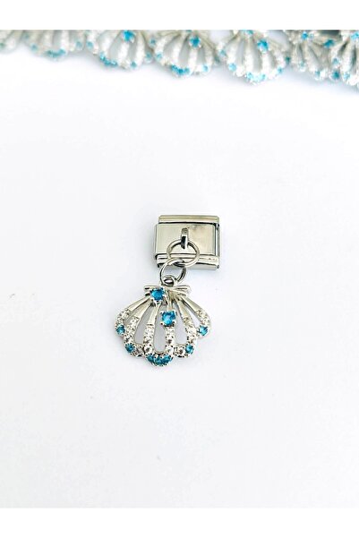 Umrece Blue Stone Oyster Italian Charm