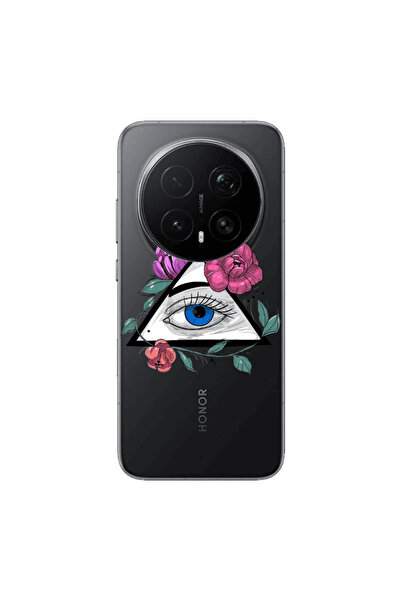 Other Honor Magic 8 Lite Pro Eye and flower Transparent Silicone TPU Θήκη