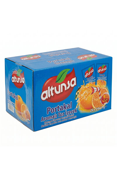 Altunsa Portakal Aromalı Soğuk Toz İçecek 9 G x 24 Adet 1 KOLİ
