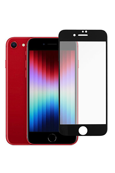 POWERTECH σκληρυμένο γυαλί 5D TGC-0584, πλήρης κόλλαση, iPhone SE 2022, μαύρο