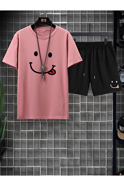 ZEMLİYA Sara Unisex Oversize Shorts Set Short Sleeve T-Shirt Comfortable Fit ...