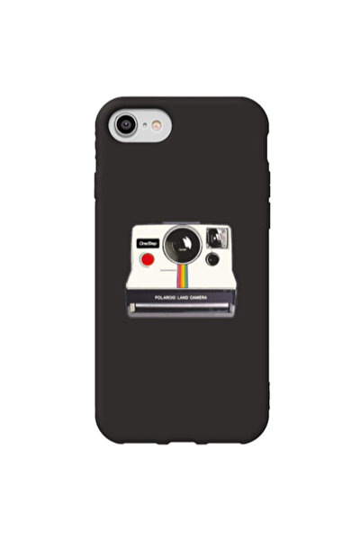 Other Apple iPhone 7 Polaroid land camera Black Colored Silicone TPU Θήκη