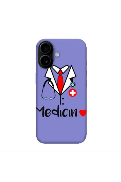 Other Apple Iphone 16 plus Medicin Purple Colored Silicone TPU Θήκη
