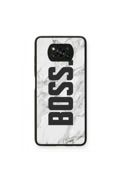Other Xiaomi Poco X3 /X3 Pro Marble Boss Black Glossy Θήκη
