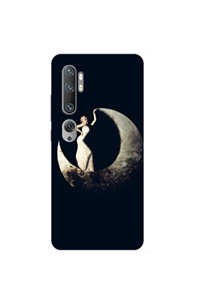Other Xiaomi Mi Note 10 Pro Woman in moon Transparent Silicone TPU Θήκη