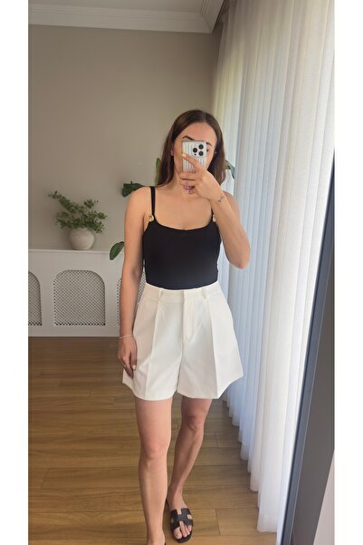 Butikrenginyılmaz Şehir Boy Dökümlü Kumaş Şort