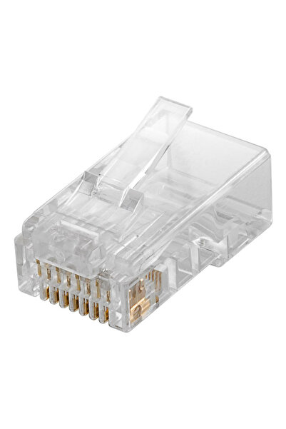 goobay βύσμα RJ45 72500, CAT 5e UTP, διάφανο, 10τμχ
