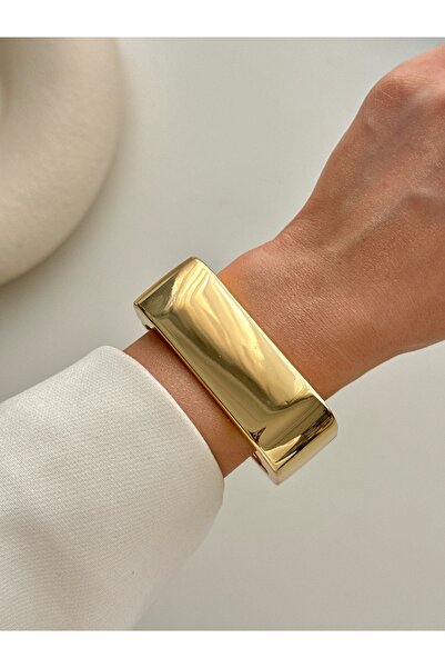 YOUES JEWELRY Steel Thick Handcuff Bracelet Women's Bracelet Unisex Gold Wome...