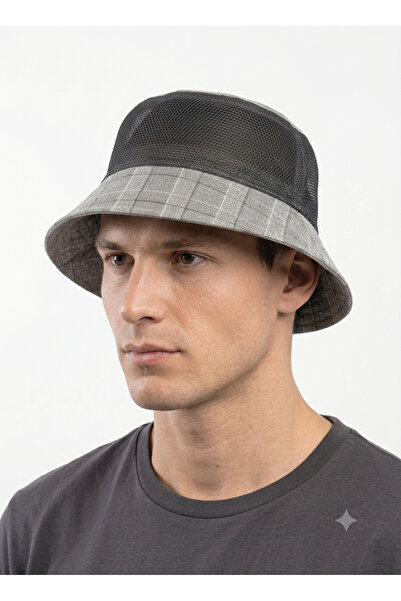 STELLA VESTİNO Unisex Fileli Yazlık Kova Şapka - Bucket Hat Güneş Korumalı Pl...