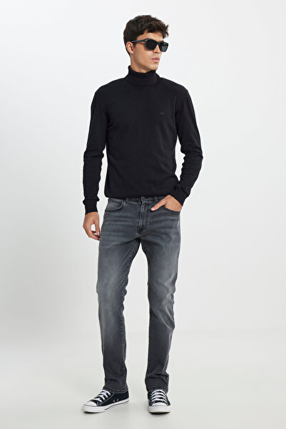 Lee Slim Fit Dar Kesim Düşük Bel Extreme Motion Antrasit Esnek Jean Denim Pan...