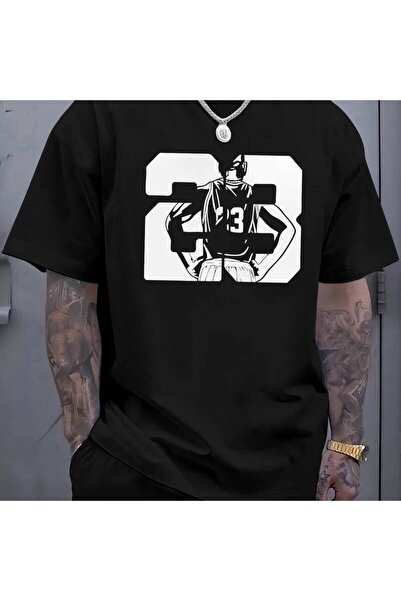 17TAKI Men'S Fashion 23 Basketball Player Print Short Sleeve T-Shirt, High-en...