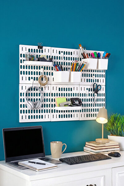 Empressco Pano Duvar Raf Organizer Dekor Set Çok Amaçlı Yapışkanlı 7