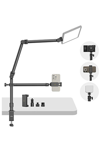 SmallRig Фото статив за DSLR фотоапарати, SMALLRIG двураменна опора, гъвкаво ...