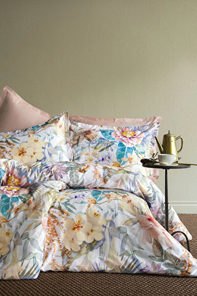 İssimo Home Luvia Double 100% Digital Cotton Satin Duvet Cover Set