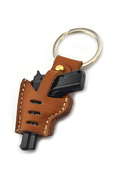 anahtarlıksepeti 14-Piece Black Tbn Leather Keychain Set (Tan)