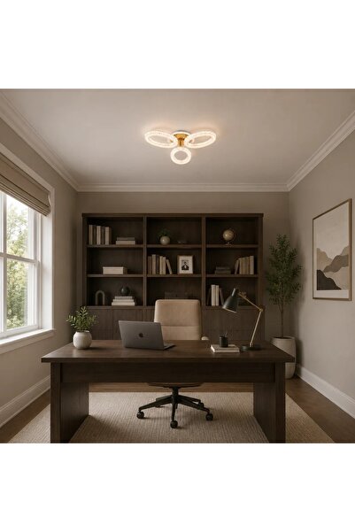 Alessandro DESIGN Lustra LED VEYRO 39W, Telecomanda, Dimabila, Lumina Calda/N...