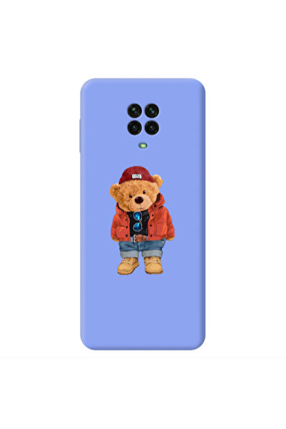 Other Xiaomi Redmi Note 9 Pro Bear in a hat Light Purple Colored Silicone TPU...