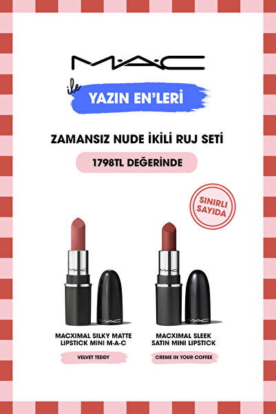 M.A.C M·A·C Yazın Enleri: Zamansız Nude Mini İkili Ruj Seti