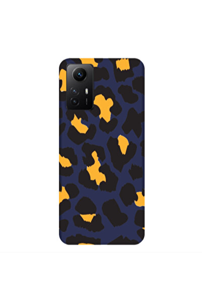 Other Xiaomi Redmi Note 12s Yellow leopard Dark blue Colored Silicone TPU Θήκη