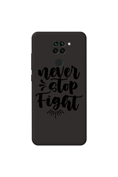Other Xiaomi Redmi Note 9 Never stop fight Black Colored Silicone TPU Θήκη