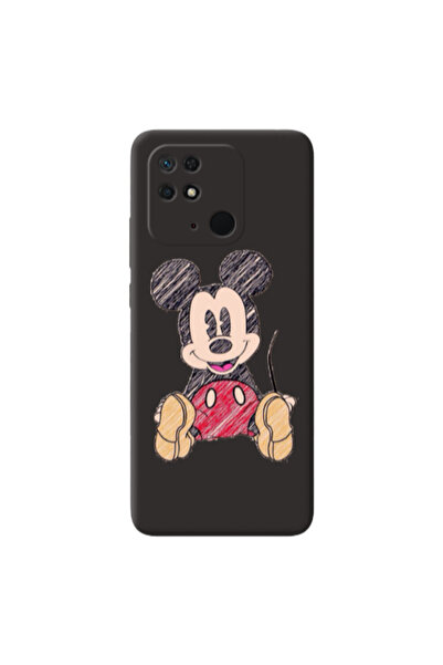 Other Xiaomi Redmi 10C Mickey mouse 2 Black Colored Silicone TPU Θήκη