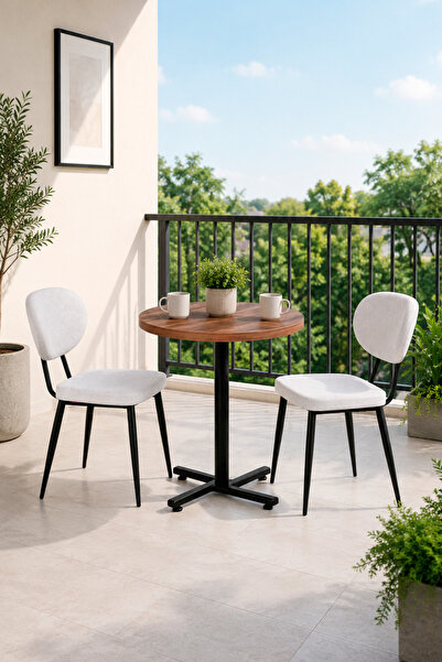 VİLİNZE Deniz Sandalye Payas Metal Ayak Mutfak Bahçe Balkon Bistro ve Cafe Ma...