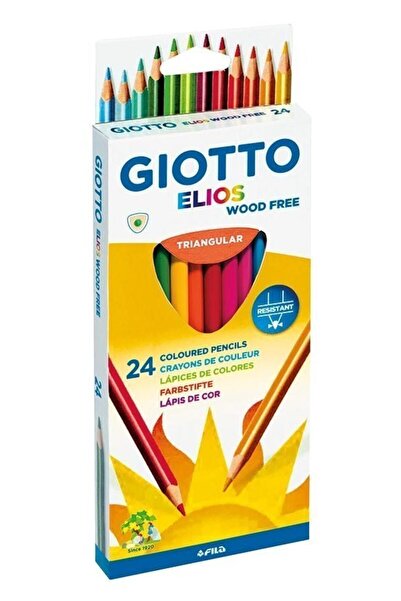 Giotto Χρωματιστά Μολύβια 24 Τεμάχια Elios Χωρίς Ξύλο (275900)