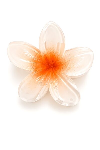 SHAKA Orange Shk2007 Lotus Flower Figured Hair Clip