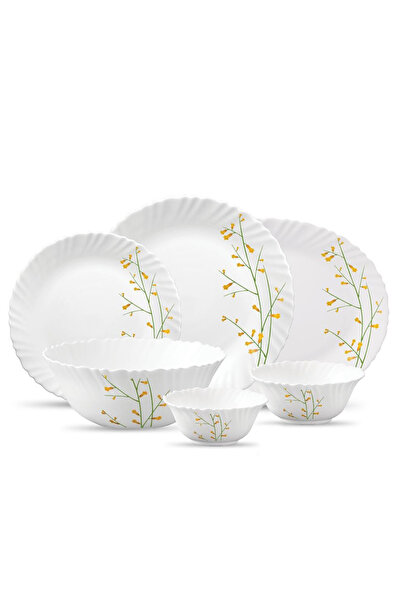 La Opala LaOpala Dinnerware Set 20 Pcs, Citron Weave: Elevate Your Dining Exp...
