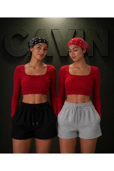 cavın Shorts Black and Gray Double Pack