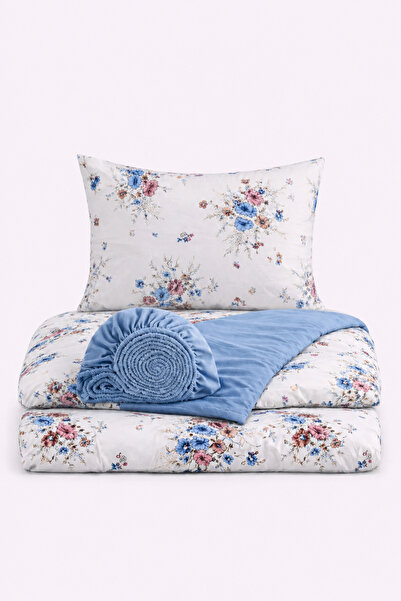 İQON Elastic Sheet Duvet Cover Set Single Size Otlt1 Btnc Mvi̇
