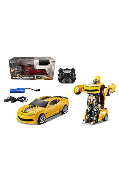 Blue Toys Τηλεκατευθυνόμενο Ρομπότ που Μεταμορφώνεται σε Κίτρινο Αυτοκίνητο (...
