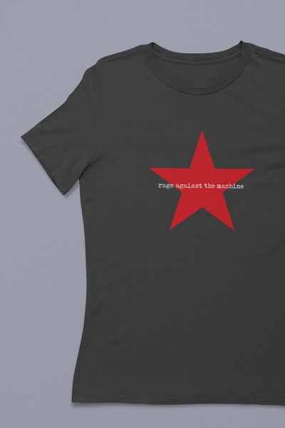 buzagi tasarım ürünleri Rage Against the Machine Unisex Black Regular T-Shirt