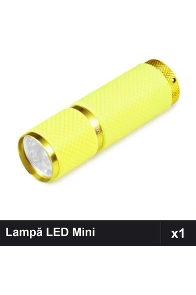 NAİLS Lampă LED Lanternă Mini Galben pentru Uscare Unghii Gel Manichiură