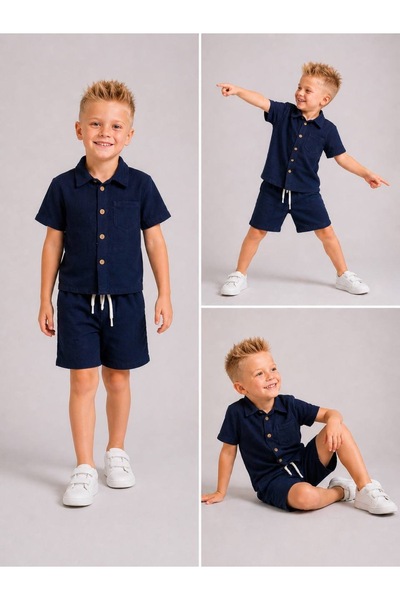 Melodikids Dečija košulja i šortsevi, letnji muslin set