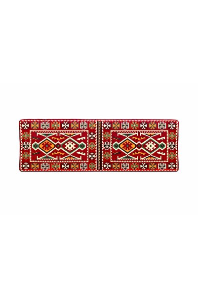 Algelsineve Sünger Dolgulu Şark Köşesi Yastığı veya Minderi 60x180cm Kırmızı