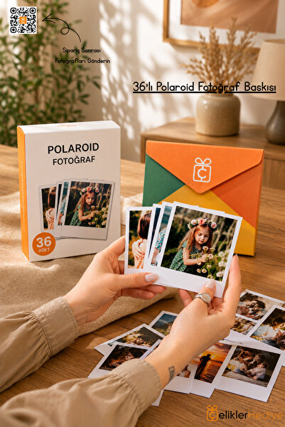 ÇELİKLER HEDİYE Kişiye Özel Polaroid Fotoğraf Baskısı | 5x7,5 cm | Premium Ba...